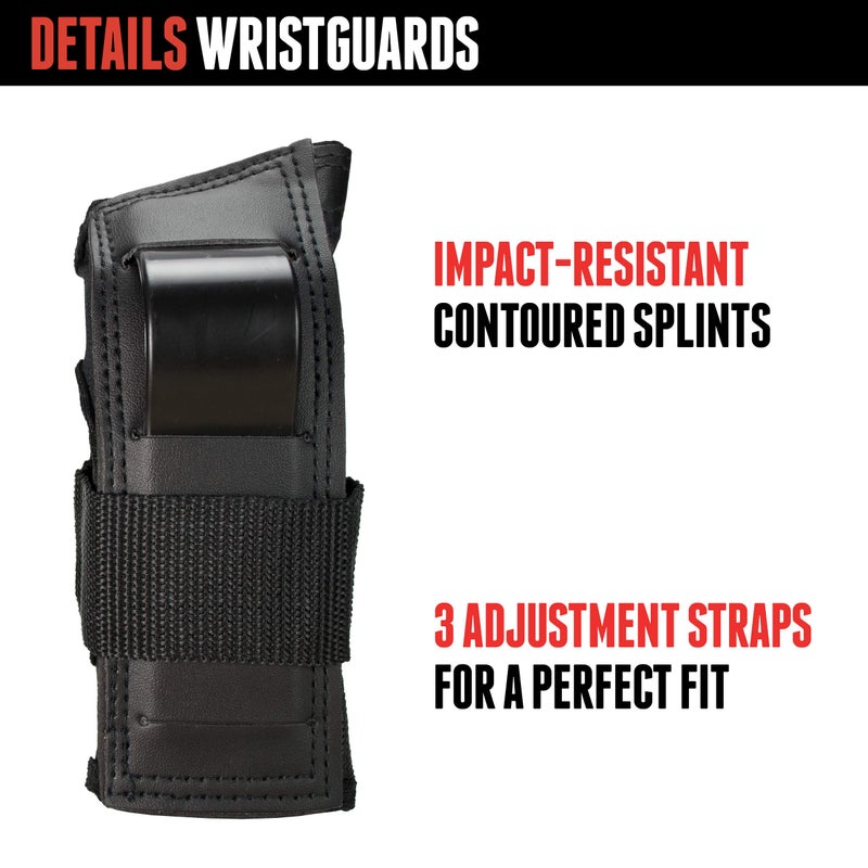 Triple Eight Saver Series Pad Set with Kneesavers, Elbowsavers and Wristsavers, Large, Black - Image 3