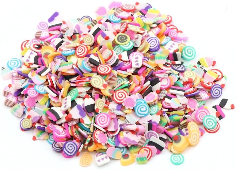 50 جرام 5 مم رذاذ بوليمر مختلط مزيج ملون طين ناعم شرائح فخار ديي فن الأظافر ديكور ملء سلايم ملحقات (حلوى)