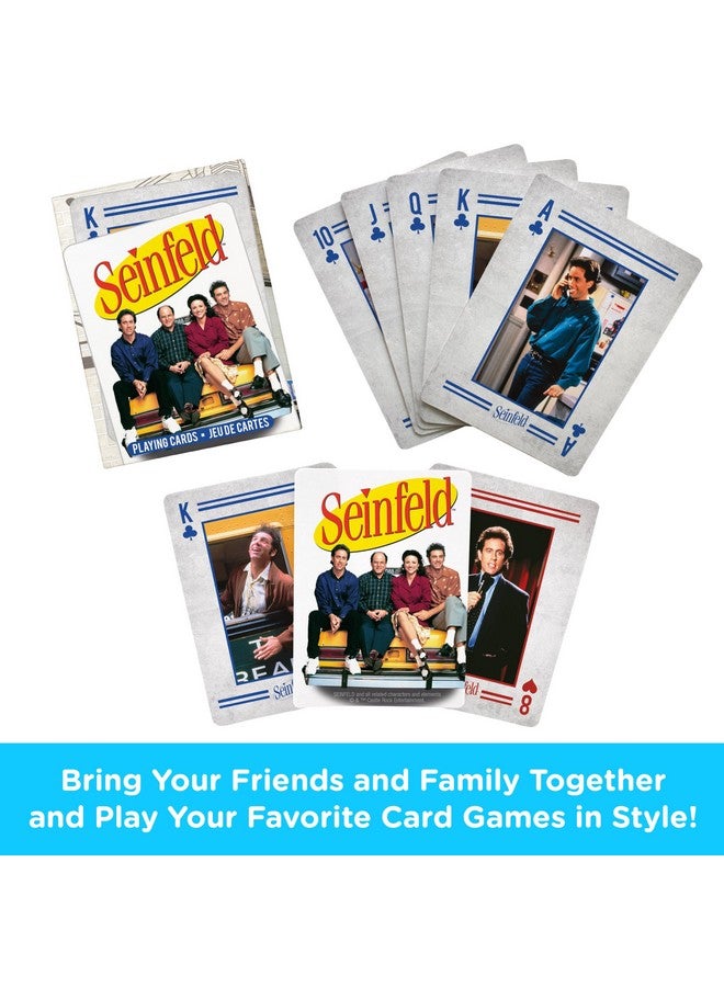 AQUARIUS Seinfeld Playing Cards - Seinfeld Photos Themed Deck of Cards for Your Favorite Card Games - Officially Licensed Seinfeld Merchandise & Collectibles - Image 2
