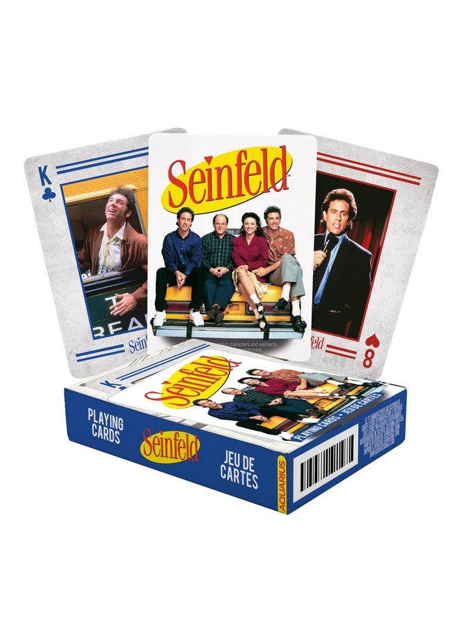 AQUARIUS Seinfeld Playing Cards - Seinfeld Photos Themed Deck of Cards for Your Favorite Card Games - Officially Licensed Seinfeld Merchandise & Collectibles - Image 1