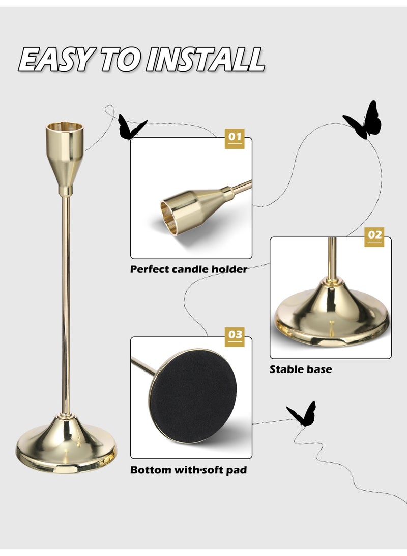 6Pcs Ramadan Metal Candle Holder, Table Center Decoration, Gold Candlestick Decoration, Ramadan Desktop Ornaments, Removable Ornaments - Image 5