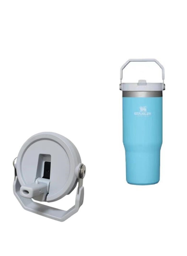 Stanley - IceFlow Stainless Steel Tumbler - Vacuum Insulated Water Bottle for Home, Office or Car Reusable Cup with Straw Leak Resistant , 30oz Blue - Image 1
