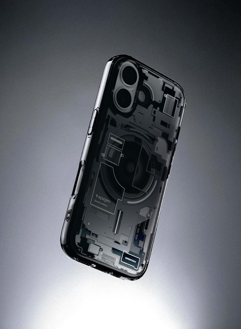 Spigen Ultra Hybrid MagFit iPhone 17 Case Cover with MagSafe (2025) - Zero One Black - Image 3