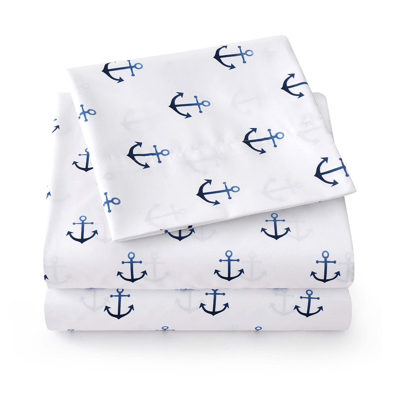 Sweet Home Collection 1500 Supreme Kids Bed Sheet Collection Fun Colorful and Comfortable Boys and Girls Toddler Sheet Sets Deep Pocket Wrinkle Free Soft and Cozy Bedding Twin Anchor - Image 2