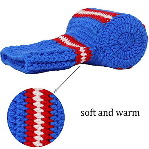 FunisFun Beer Mitten Gloves, Knit Stitched Drink Mitt Holder for White Elephant Gag Gift Tailgating Idea (Rangers-Blue) - Image 3