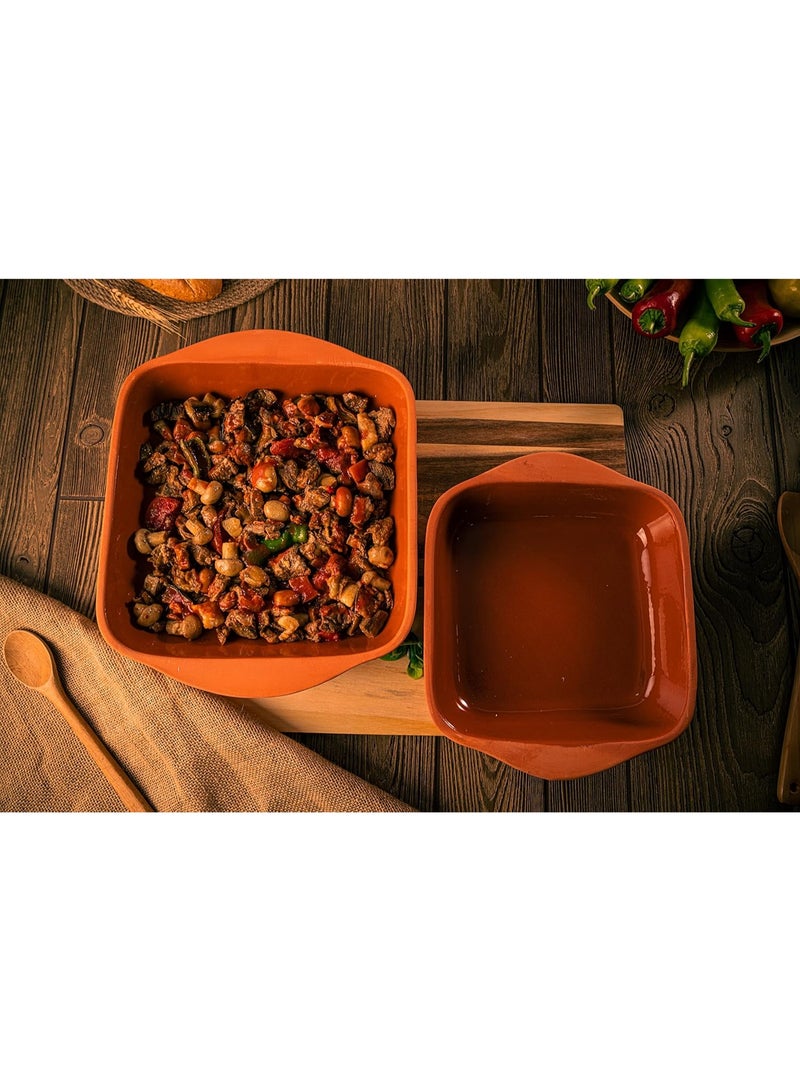 لوكسيول أواني طينية بيضاوية ومستطيلة من LuksYol – يدوية الصنع في تركيا من طين طبيعي غير مطلي – آمنة للفرن والميكروويف وغسالة الصحون – مثالية للطهي وتقديم الأطباق الرئيسية مثل السمك، الباستا، اللحوم، الطواجن – ١٠٠٪ صديقة للبيئة وخالية من BPA والمواد الكيميائية – صنعت بفن تركي تقليدي – متوفرة بألوان بني، أخضر، أزرق، طبيعي غير مطلي – بأبعاد متعددة: أوعية مستديرة ٣٠×٧٫٥×٣٠ سم وصوانٍ مستطيلة بمقاسات ٣٣×٨ سم، ٣٠×٧ سم، ٢٢×٧ سم، ٢٨×٨ سم، ٣٢×٩ سم – متينة وخالية من الكسر – تضفي جمالية ريفية ونكهة صحية على مائدتك – تغليف صديق للبيئة وجاهزة كهدايا للمنزل أو العائلة – مجموعة لوكس يول الفاخرة لاختيارك لمناسبات العشاء العائلية والاستضافة الأنيقة - Image 5