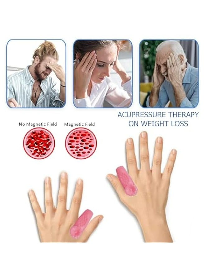 Generic 4 Pack Migraine Relief Clips, Acupressure Hand Tool for Headache, Stress, and Tension, LI4 Acupressure in Colors  - Image 5
