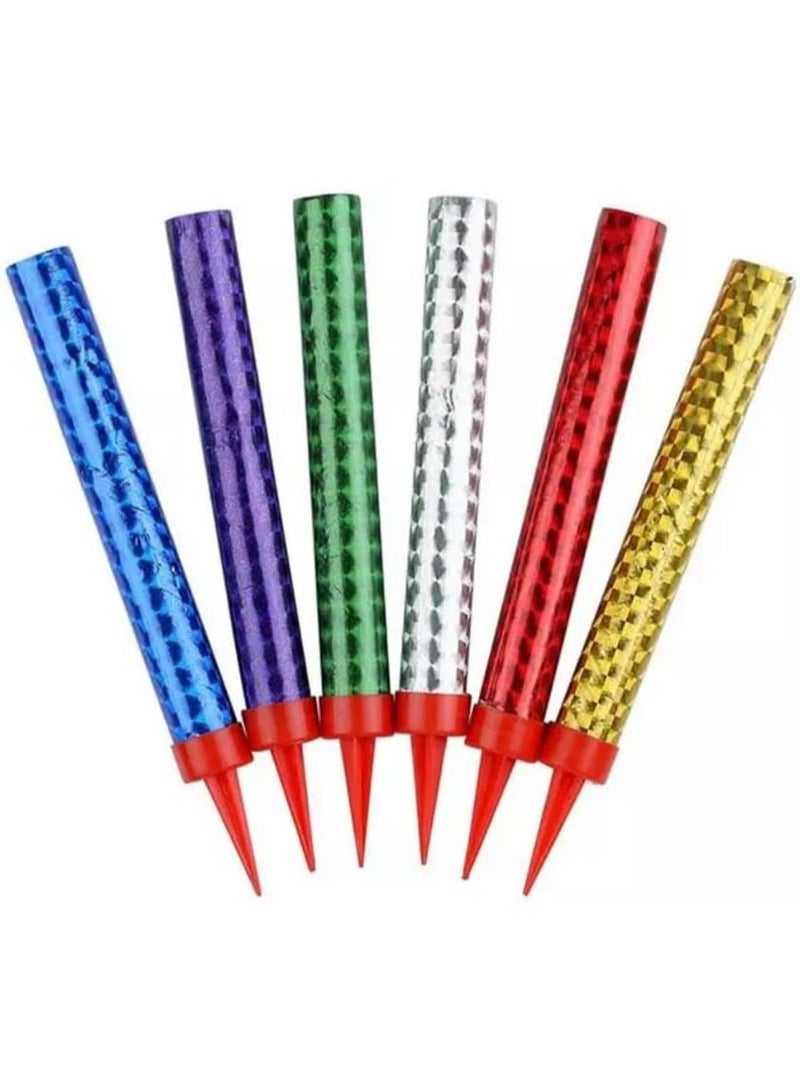 STORE 7 Colorful Sparkler Fountain Cake Candles – 6 Pieces Birthday and Party Candles to Add a Special Festive Touch - Image 3