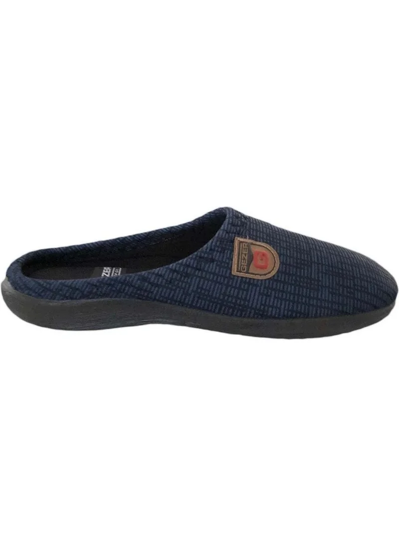 Gezer 13507 Navy Blue Men's Winter Indoor Slippers