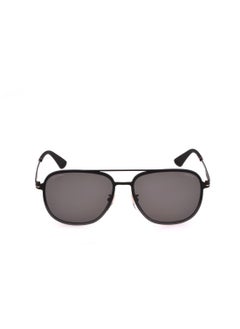 POLICE Men's Square Shape Polarized Metal Sunglasses SPLL78M58305P - Lens Size: 58 Mm - Semi Matt Black W/Rose Gold Pa  - Image 2