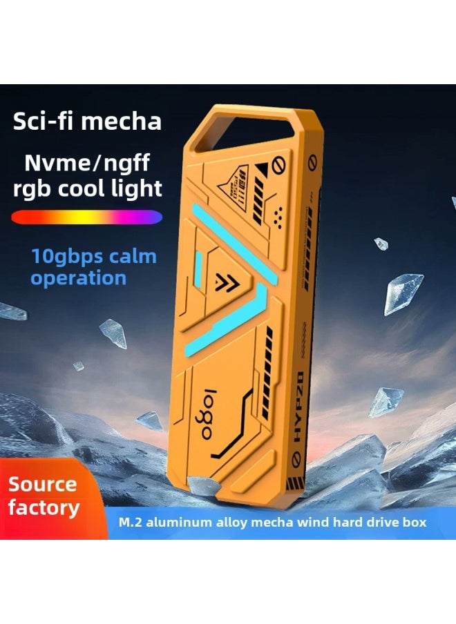 Generic M20 Solid State SDD Mobile Hard Disk Box NVME Dual Protocol 10G/20G High Speed External Hard Disk Box Type C3.2-Color:M20-9210b Dual Protocol  - Image 2