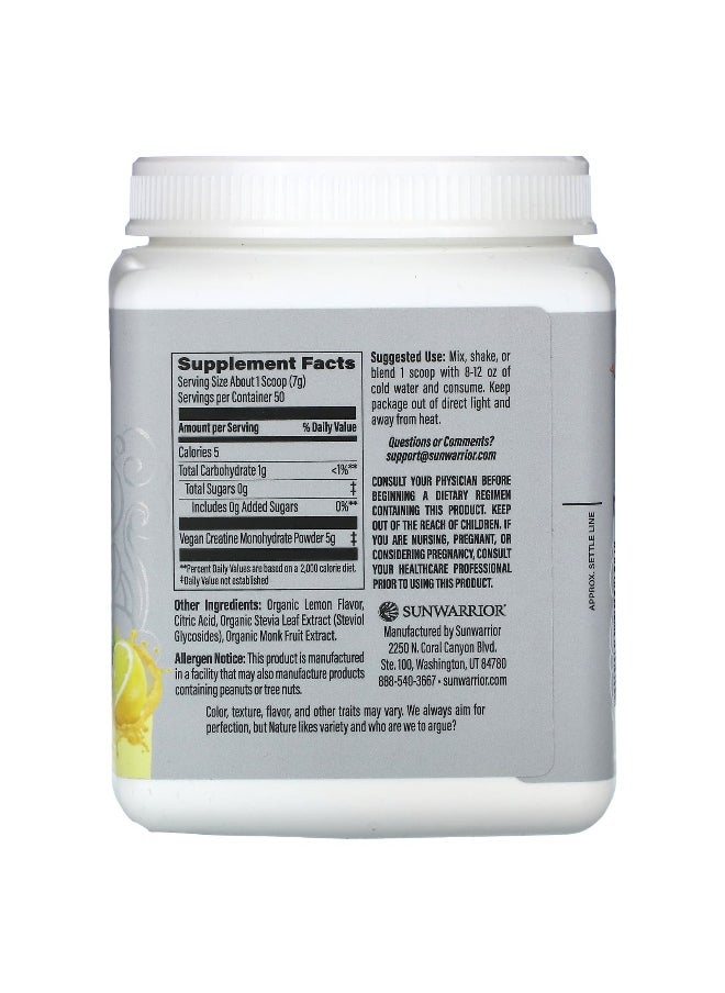 Sunwarrior Sunwarrior, Sport, Active Creatine Monohydrate, Lemonade , 12.34 oz (350 g)  - Image 2