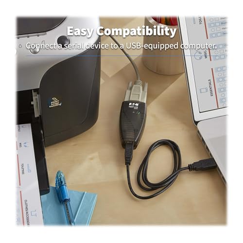 Tripp Lite Keyspan High-Speed USB to Serial Adapter, PC & Mac, USB-A to DB9 RS232 Male, 3 Foot / 0.91 Meter Cable, 3-Year Warranty (USA-19HS) - Image 2