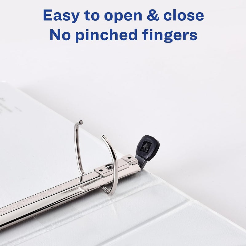 AVERY Heavy-Duty Framed View 3-Ring Binder, 1" EZD Rings, 1 White Binder (68056) - Image 3