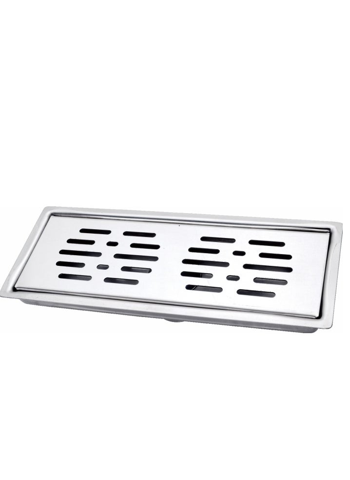 MODI Stainless Steel Rectangular Floor Drain, Size: 300x100x55mm Hole Size: Ф50mm Bathroom Floor  - Image 1