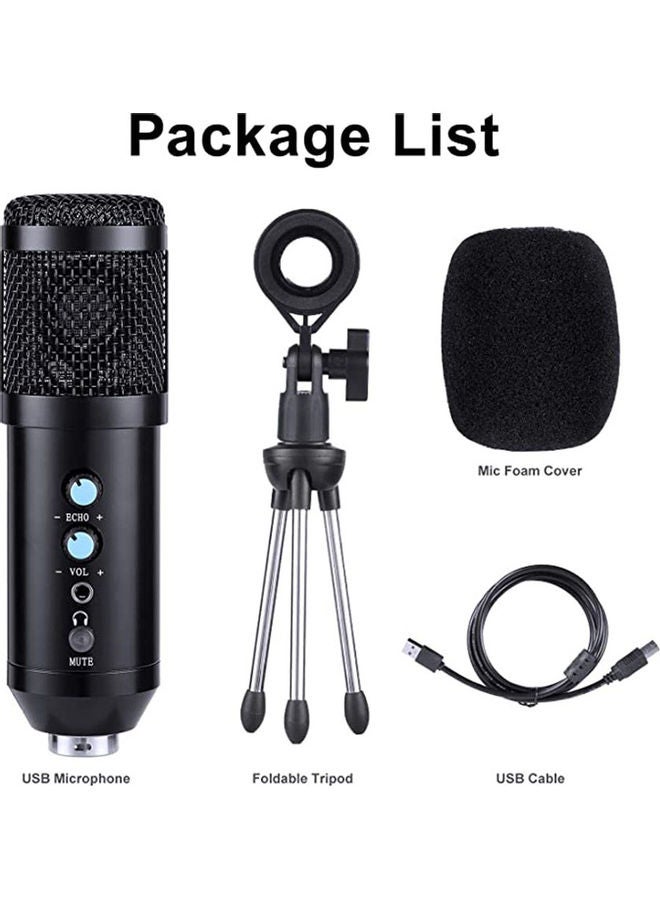 Arabest Portable Radio Directional Podcast Condenser Microphone Kit ANY0059 Black - Image 2