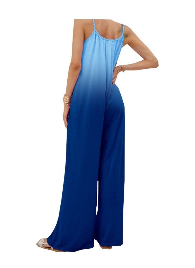 Loquat - New Women's Gradual Color Casual Loose Sleeveless High Waist Jumpsuit - Image 1
