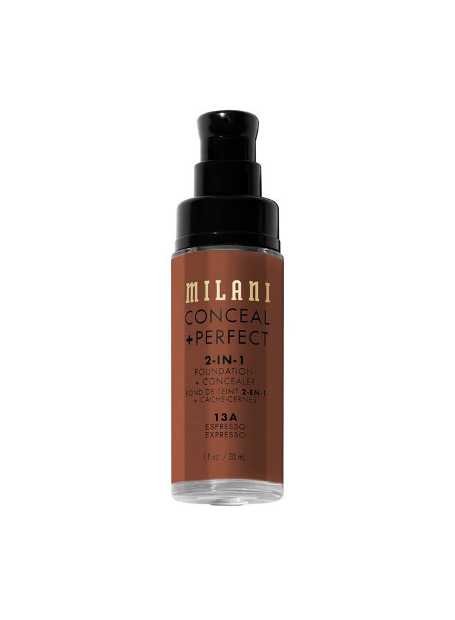 MILANI Conceal + Perfect 2 In 1 Foundation + Concealer Espresso (1 Fl. Oz.) Cruelty Free Liquid Foundation Cover Under Eye Circles Blemishes & Skin Discoloration For A Flawless Complexion - Image 3