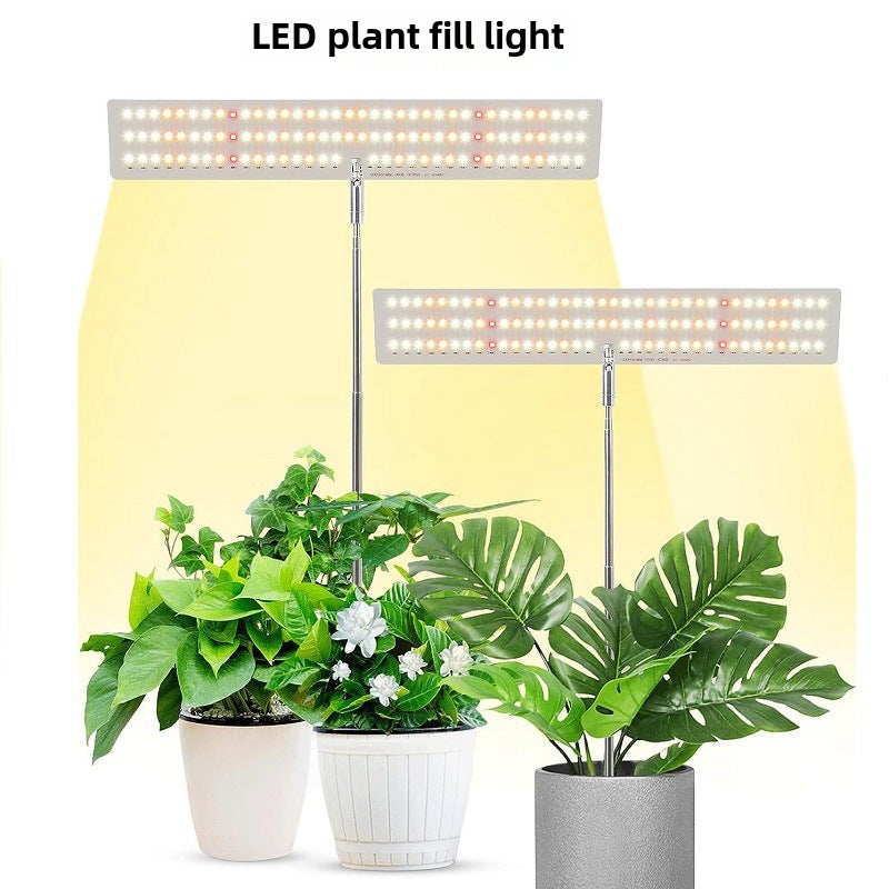 Generic Adjustable LED Growth Light for Plants Silver 