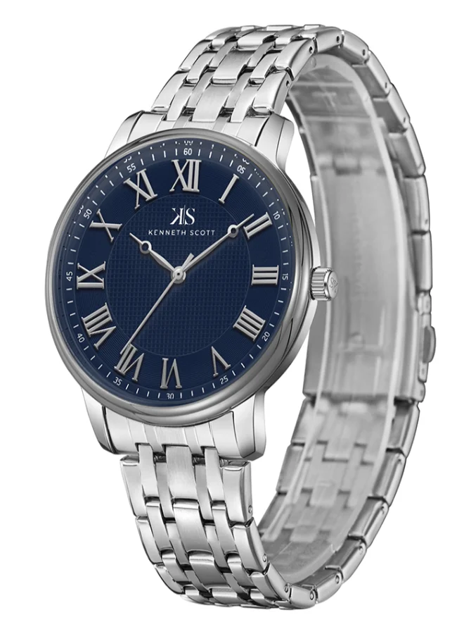 KENNETH SCOTT Men's Stainless Steel Analog Watch K22029-SBSN - 40 mm