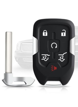 6 Button Key Fob Shell Replacement Fits for Chevy Suburban Tahoe GMC Yukon XL Denali HYQ1AA 2015 2016 2017 2018 2019 2020 Keyless Entry Remote Control Smart Car Key Fob Case Cover - pzsku/Z327A04DAECA8480C6AEBZ/45/1741850481/9aa14c1a-cb6a-4182-8ab6-3eb3c4d884a6