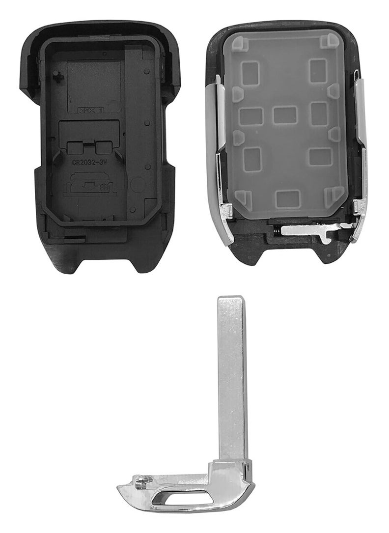 6 Button Key Fob Shell Replacement Fits for Chevy Suburban Tahoe GMC Yukon XL Denali HYQ1AA 2015 2016 2017 2018 2019 2020 Keyless Entry Remote Control Smart Car Key Fob Case Cover