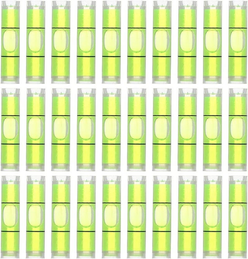 50 قطعة من مستويات الفقاعات الأسطوانية الصغيرة، أداة قياس دقيقة لتعليق اللوحات الجدارية وتعديل مستوى مركبات الترفيه - Image 1