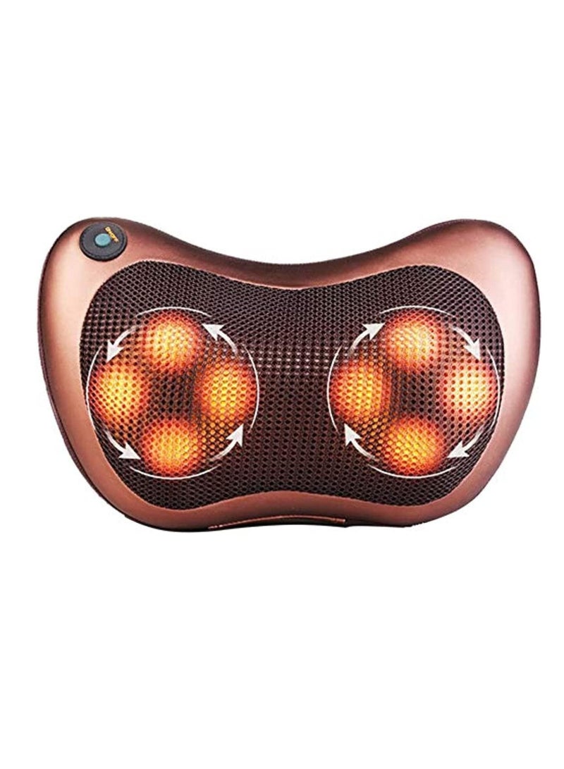 Generic Multifunction Massage Pillow with 8 Massager Heads Heater Neck Shoulder Body Electric Massager Home, Office, Car, Bed Use  - Image 1