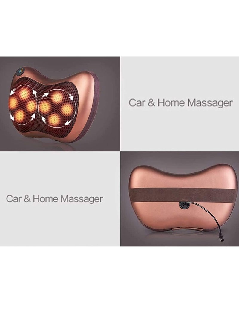 Generic Multifunction Massage Pillow with 8 Massager Heads Heater Neck Shoulder Body Electric Massager Home, Office, Car, Bed Use  - Image 3
