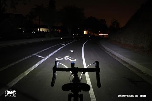 NiteRider Lumina Micro Sabre Bike Light Combo 650 Lumen Headlight 110 Lumen Taillight USB Rechargeable Bicycle LED Front and Back Light IP64 Waterproof Mountain Road Commuting MTB Cycling Safety Flash - Image 3