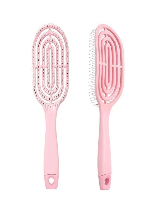 LOOKMINT Vented Hair Brush for Blow Drying - Detangling Brush for Wet & Dry Hair, Flexible Scalp Massage Comb for Curly, Straight, Thick or Thin Hair - Anti-Frizz, Quick Dry, Lightweight - Image 1