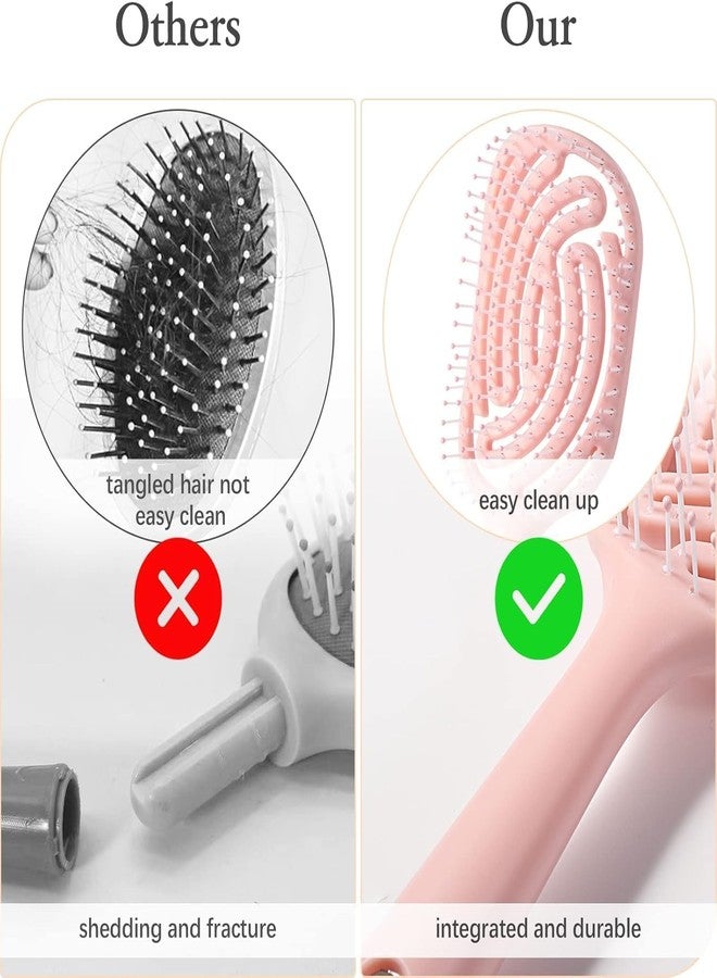 LOOKMINT Vented Hair Brush for Blow Drying - Detangling Brush for Wet & Dry Hair, Flexible Scalp Massage Comb for Curly, Straight, Thick or Thin Hair - Anti-Frizz, Quick Dry, Lightweight - Image 3