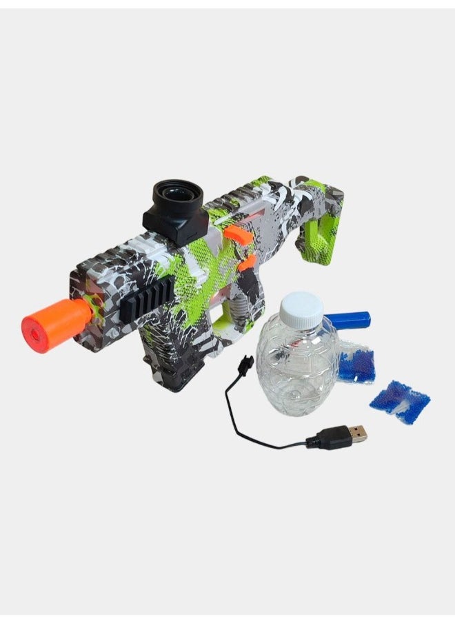 "Scatter Spray Gun: Your Ultimate for Gel Balls with Shaped Magazine! Automatic Electric Blaster for Gel Ball Gaming Experience"  - Image 1