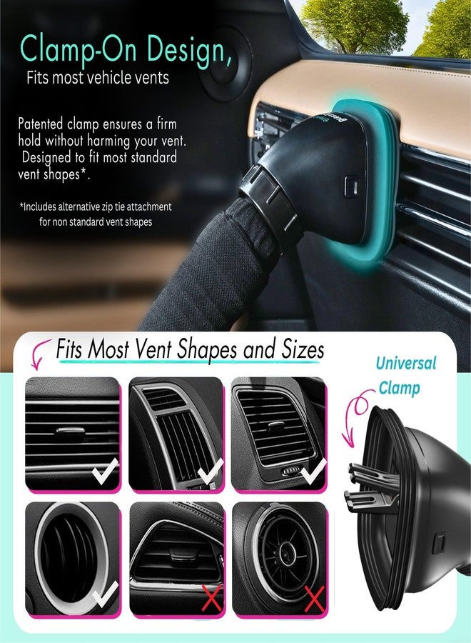 Swanoo Car AC Vent Extender | Air Vent Hose for Backseat | Directs Cool or Hot Air to Kids & Pets | Universal Fit | Extends Up to 10 FT | AC Tube for Baby Car | Back Seat Air Conditioning | BreezyBack - Image 2