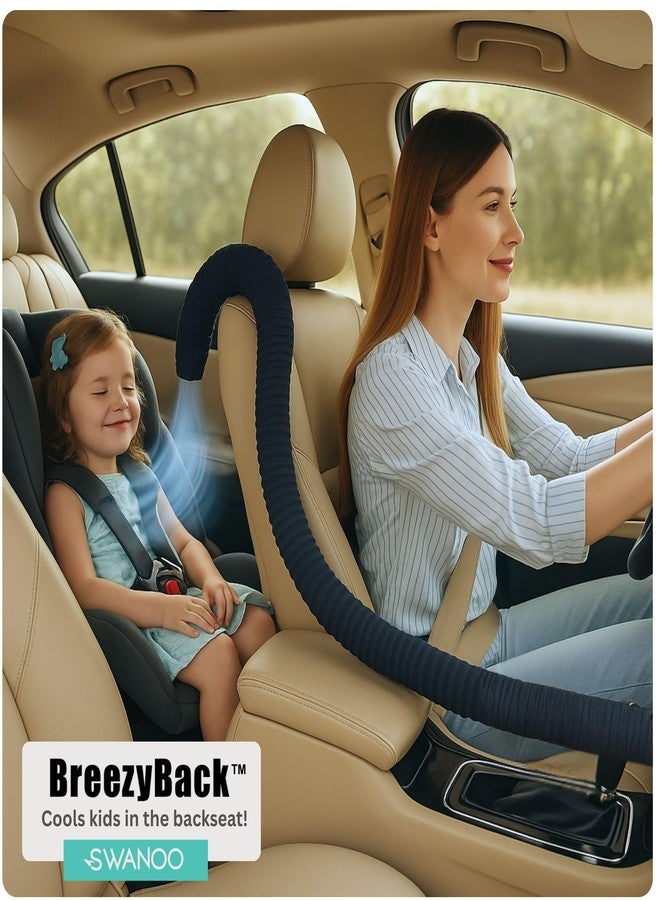 Swanoo Car AC Vent Extender | Air Vent Hose for Backseat | Directs Cool or Hot Air to Kids & Pets | Universal Fit | Extends Up to 10 FT | AC Tube for Baby Car | Back Seat Air Conditioning | BreezyBack - Image 3