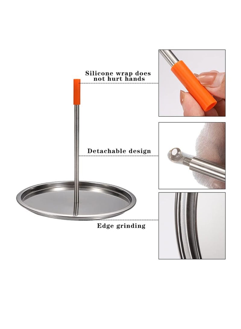 واي آند دي BBQ Vertical Skewer, Stainless Steel Barbecue Skewer Grill, Chicken Rack Roaster, Charcoal Smoker Grill Roasting Stand, Grilling Meat for Turkey, Kebab - Image 5