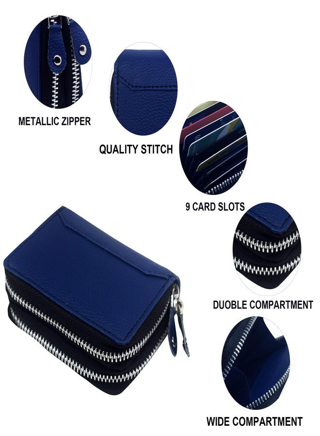 GREEN DRAGONFLY PU Leaher Clutches/Women's Wallets/Card Holder for Women,Credit Card Holder Wallet for Women & Girl's(NMB/202306754-Blue) - Image 5