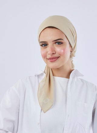 Tie Shop - Square Plain Crepe Chiffon Scarf - Tan Beige For Women - pzsku/Z327A599B55E94451259FZ/45/_/1742245295/51ae3aaf-5fb9-4d54-b4e4-e9cb7002fb7d