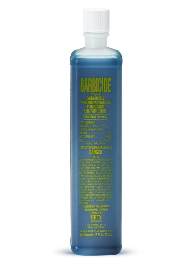 BARBICIDE Disinfectant Concentrate – Pint (16 Fl Oz | EPA-Registered, Hospital-Grade Germicide for Salons & Barbershops | Anti-Rust Solution for Shears, Combs & Professional Tools - Image 1