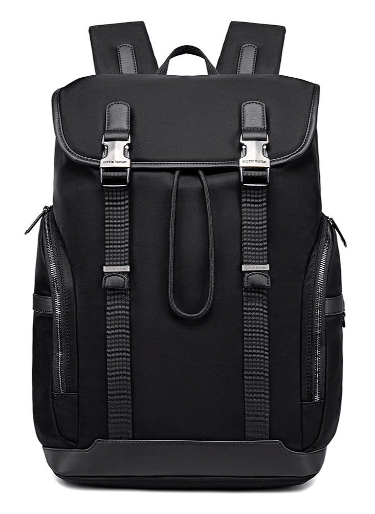 ARCTIC HUNTER Durable School Student Laptop Bag, Durable Business Travel Laptop Backpack Office Back Bag with Laptop and Tablet Compartment for Men, Black  - Image 1
