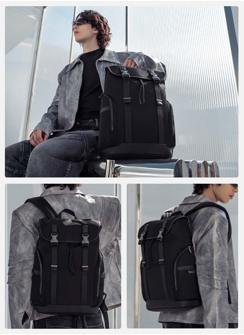 ARCTIC HUNTER Durable School Student Laptop Bag, Durable Business Travel Laptop Backpack Office Back Bag with Laptop and Tablet Compartment for Men, Black  - Image 2