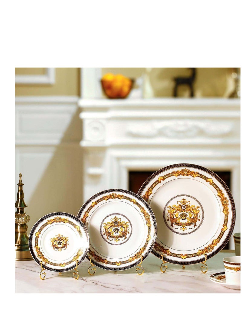 SYOSI Plate Stands, Display Stand Iron Metal Photo Holder Stand, Display Picture Frame Clock Holder, Gold Iron Easel Plate Holder, Metal Display Stands, for Book, Decorative Plates, and Art  - Image 2