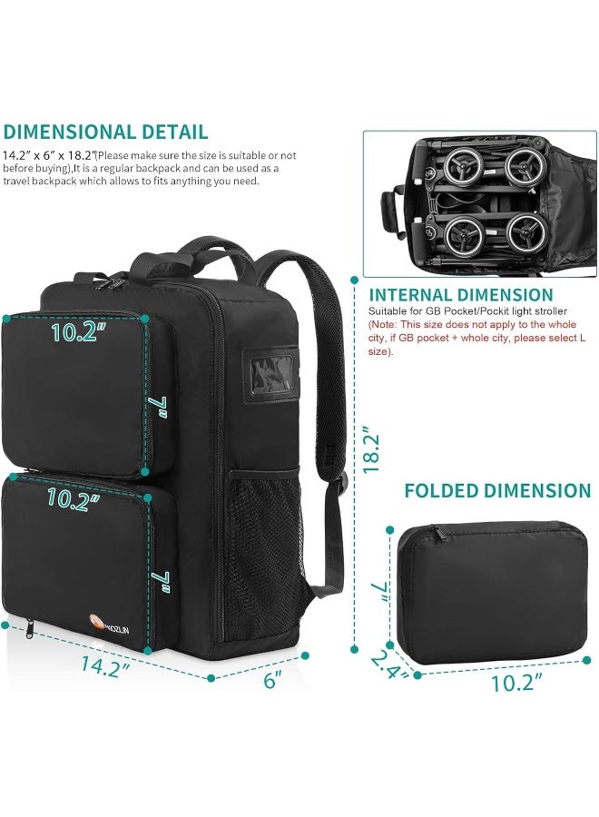 AKOZLIN Foldable Stroller Travel Bag Backpack - Image 5