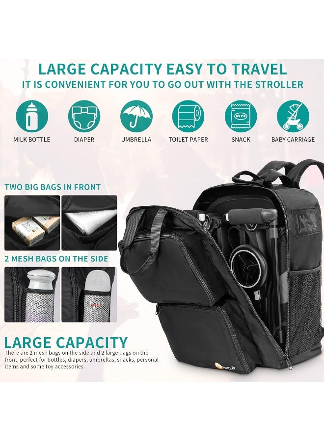 AKOZLIN Foldable Stroller Travel Bag Backpack - Image 2