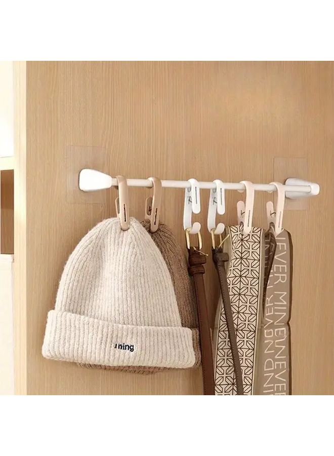 10 Pcs White S Shaped Hooks Double Ended Long Tail Clip For Kitchen Bathroom Storage - Image 2
