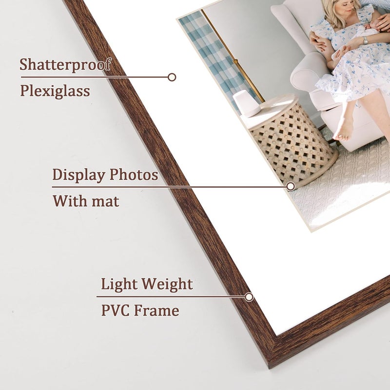 EYMPEU إطار صور EYMPEU 30 × 30 سم، قطعة واحدة، للحائط والطاولة، مناسب للاستخدام في المكاتب والمنازل، كوفي - Image 3
