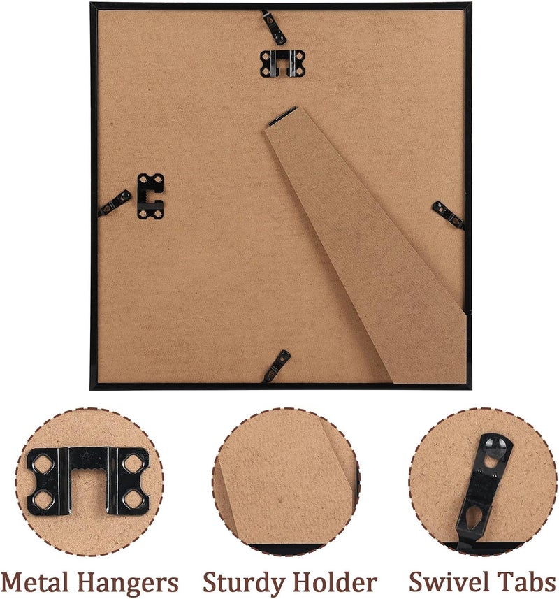 EYMPEU إطار صور EYMPEU 30 × 30 سم، قطعة واحدة، للحائط والطاولة، مناسب للاستخدام في المكاتب والمنازل، كوفي - Image 4