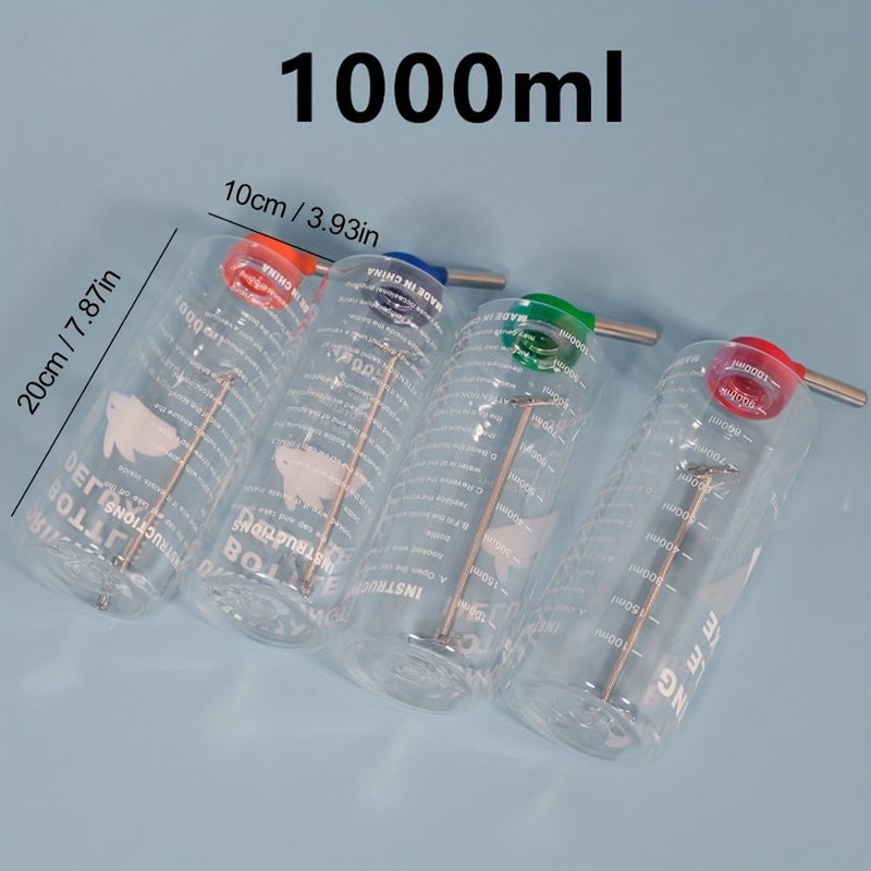 1000ml Hanging Water Bottle for Rabbits Guinea Pigs Small Animals Convenient - Image 2