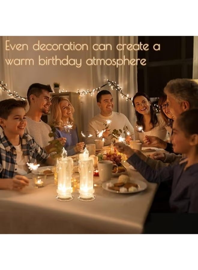 Pack Of 2 LED Flameless Pillar Candles - Image 2