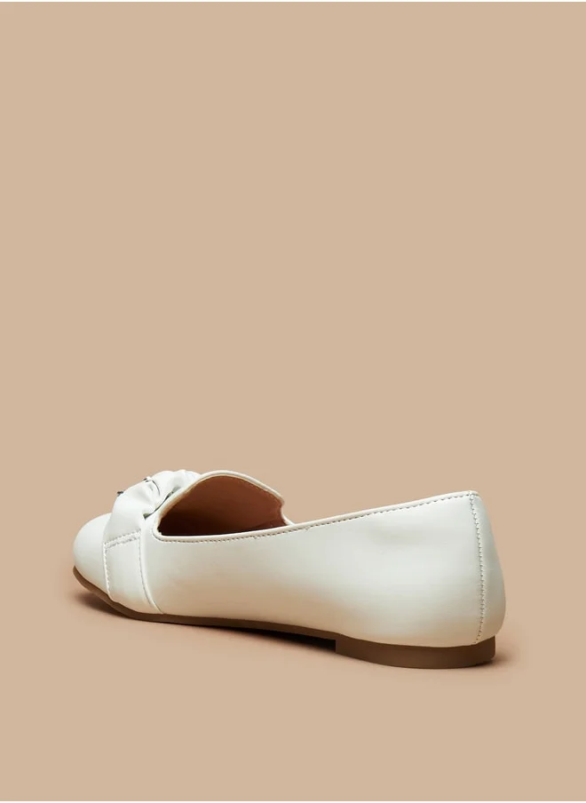 ميسي Girls Embellished Slip-On Ballerina Shoes